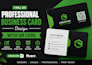 do design professional business card with qr code